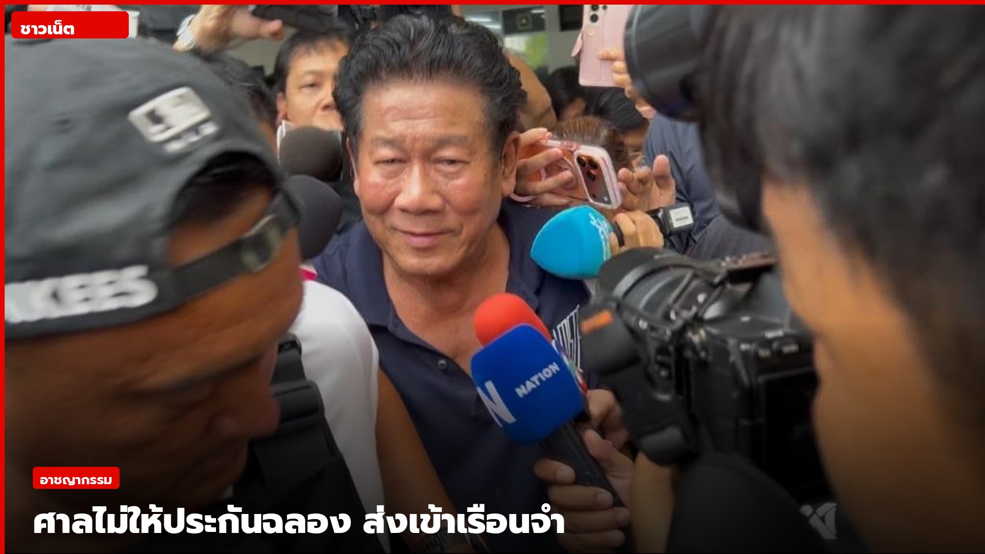 ภาพประกอบคดีฉลอง เรี่ยวแรง หลังศาลไม่ให้ประกัน