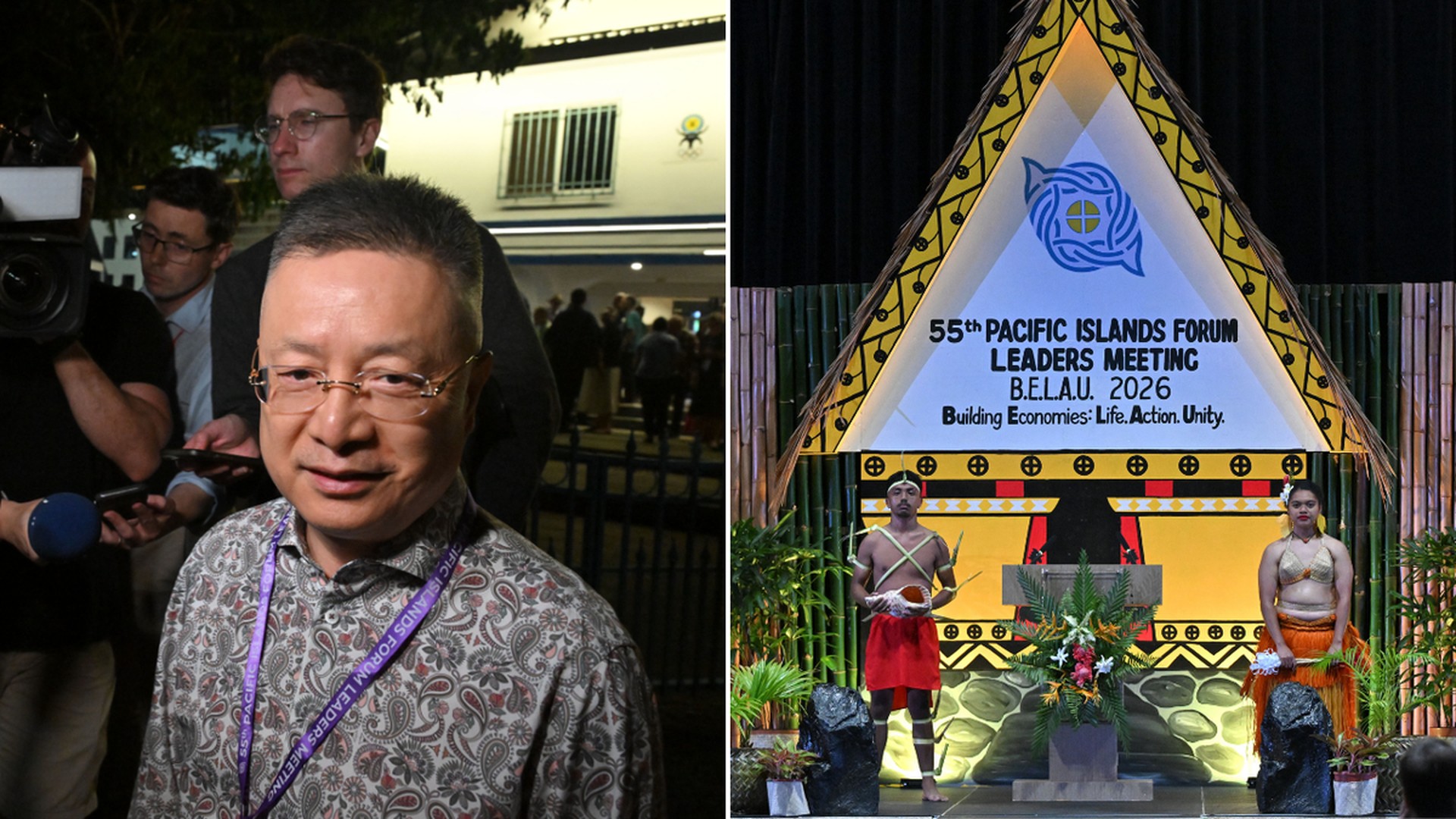 เฉียน ป๋อ ทูตพิเศษจีนให้สัมภาษณ์ และเวทีการประชุมผู้นำหมู่เกาะแปซิฟิกที่ปาเลา