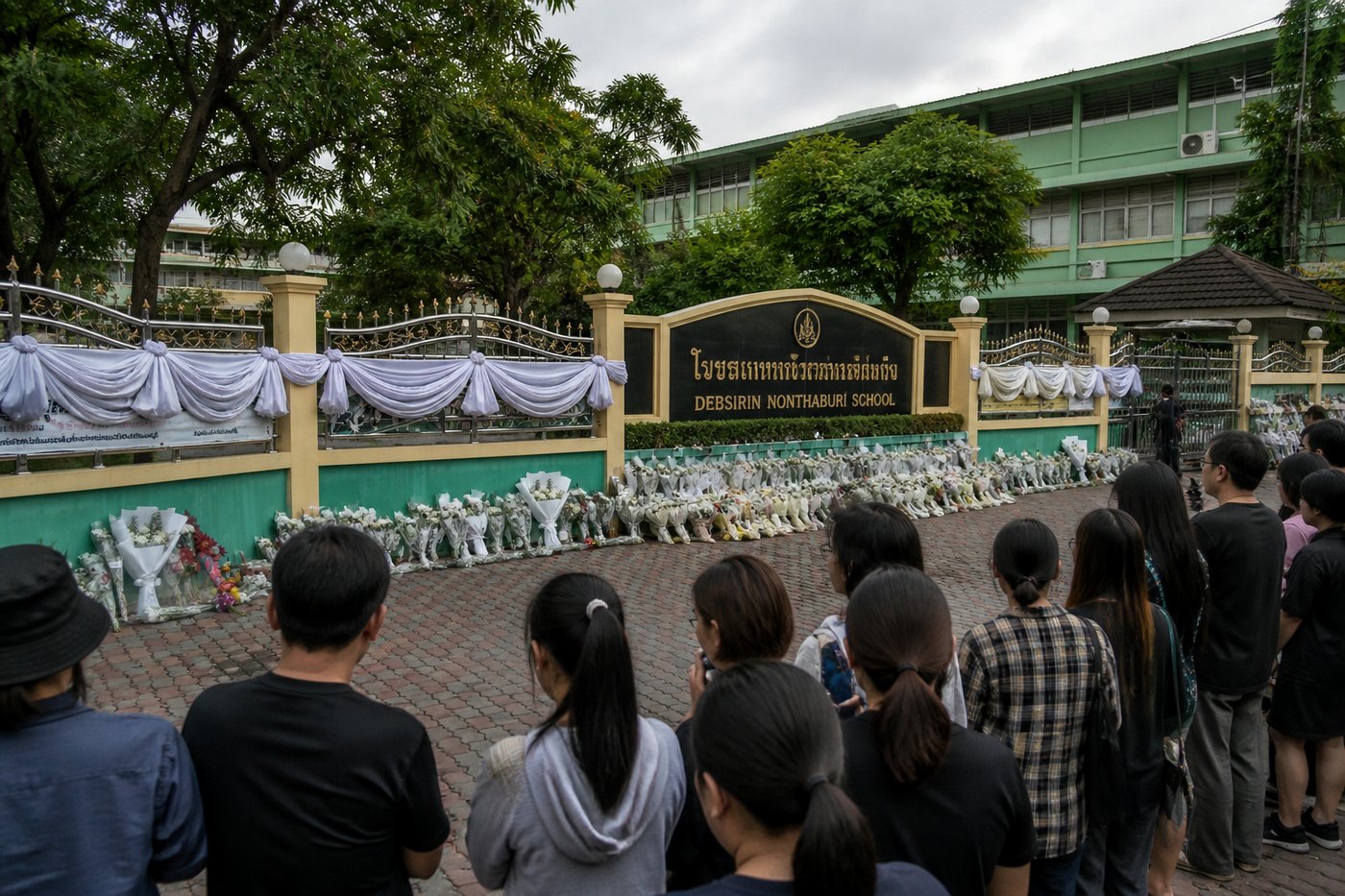 ภาพประกอบพื้นที่โรงเรียนหลังเหตุ