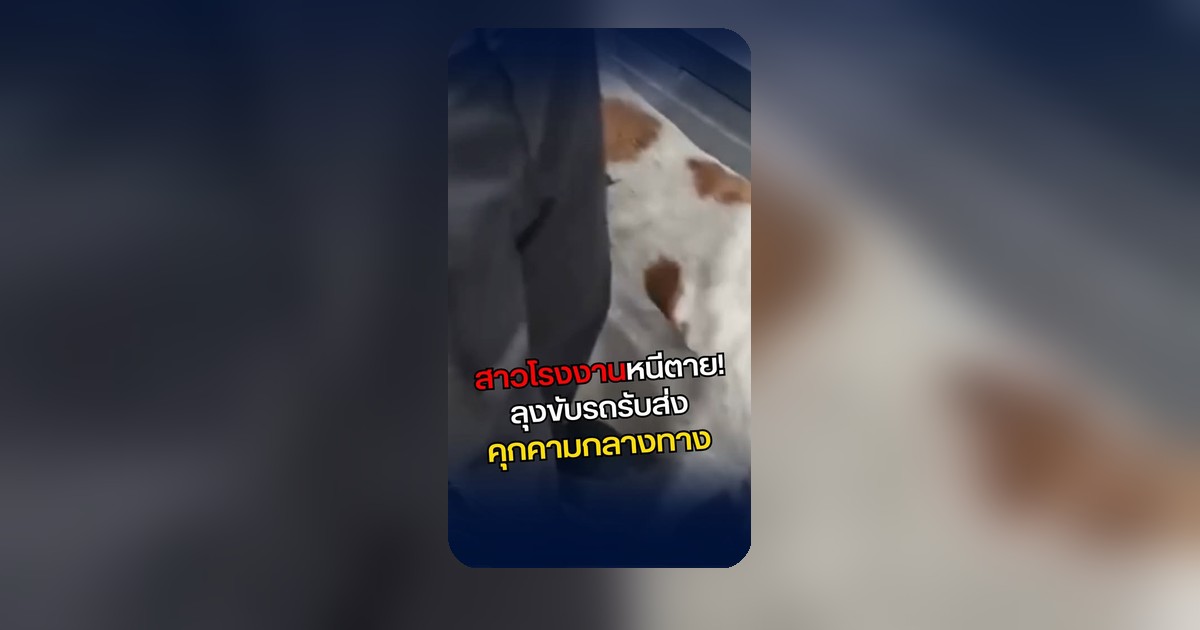 สาวโรงงานร้องจ๊าก! ลุงขับรถรับส่งทำตัว 'กวนจนเลือดเดือด' จนต้อง 'หนีลงปั๊มแตก'