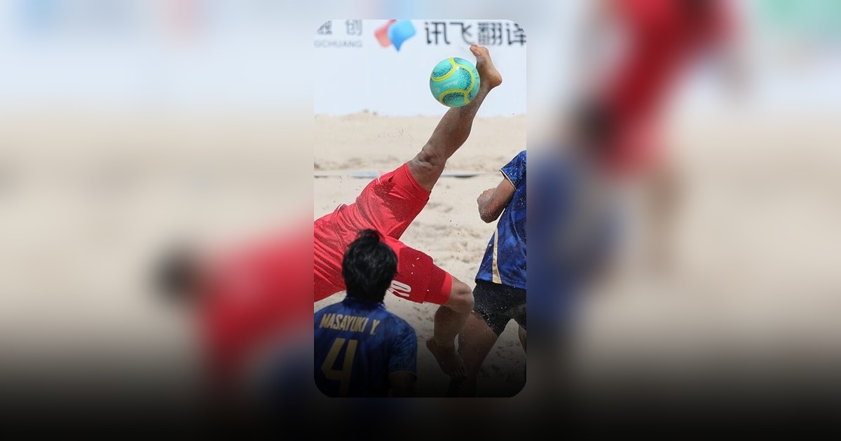 ทีมชาติฟุตบอลชายหาดไทยพ่ายอิหร่านขาดลอย 1-13 ศึกเอเชียนบีชเกมส์