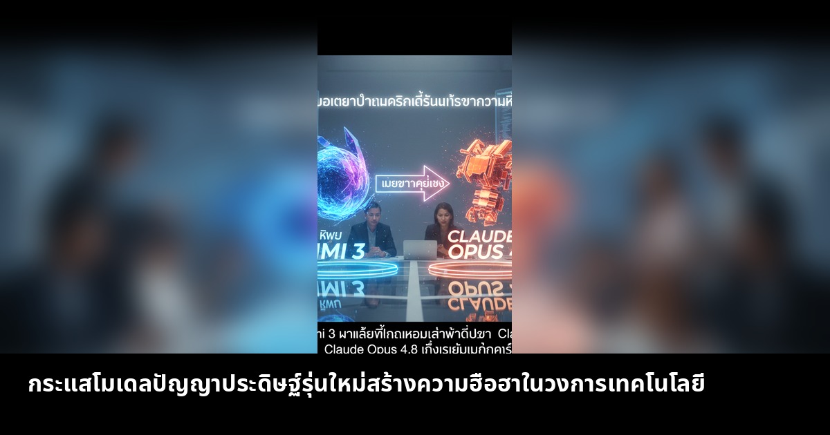 กระแสโมเดลปัญญาประดิษฐ์รุ่นใหม่สร้างความฮือฮาในวงการเทคโนโลยี